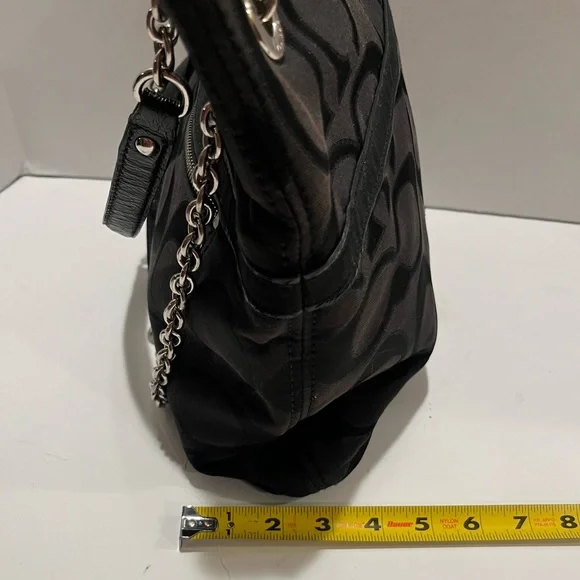 Coach Poppy Signature Logo Canvas Shoulder Bag - Picture 12 of 16